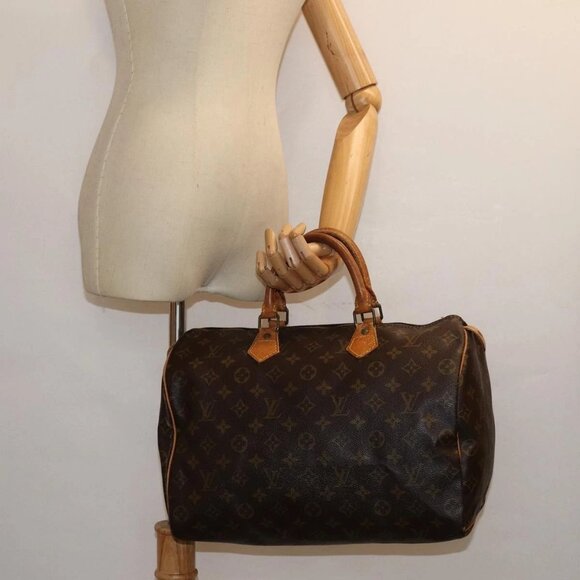 LOUIS VUITTON Monogram Speedy 35 Hand Bag - Picture 1 of 16